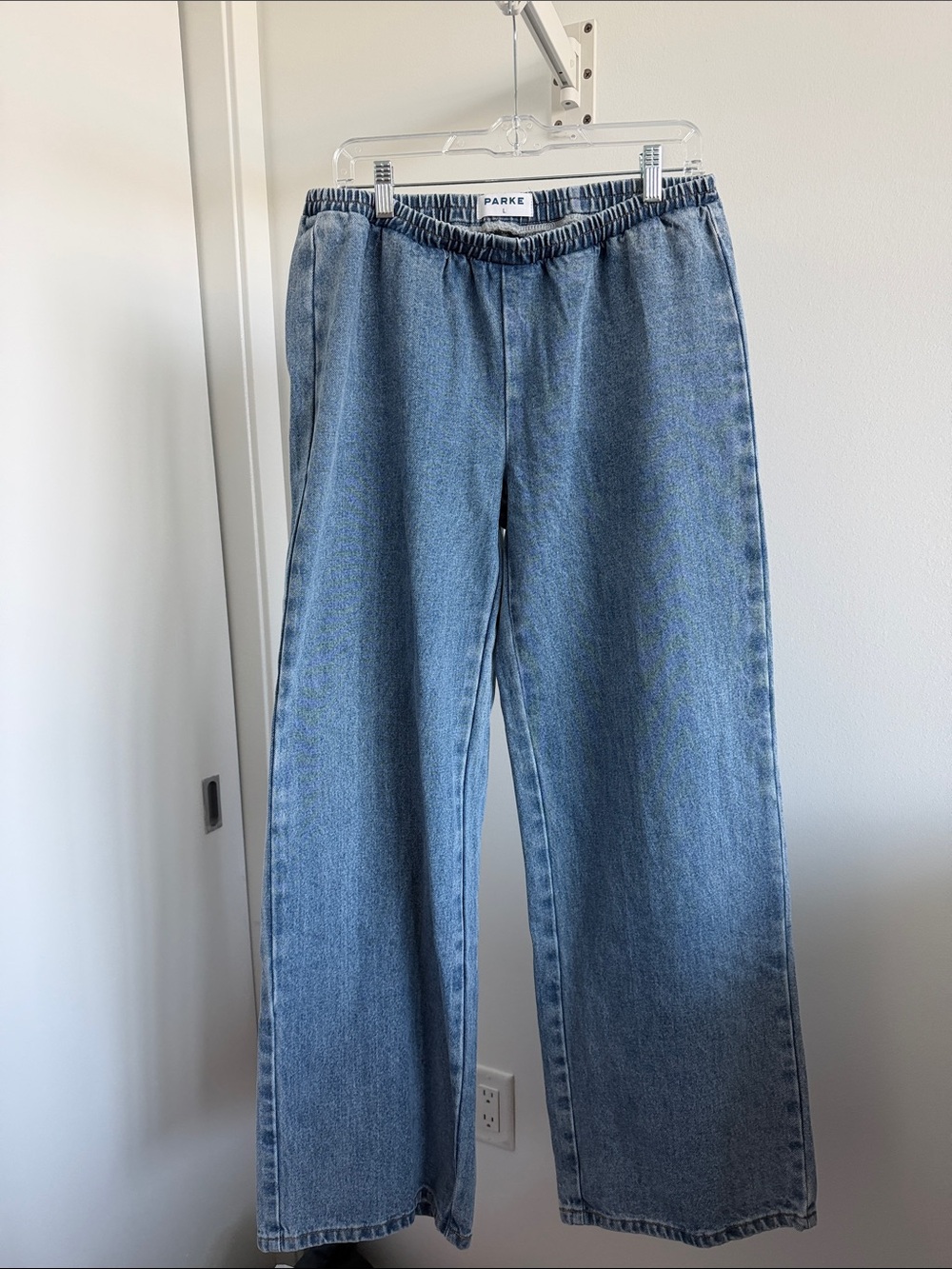 Parke elastic waist denim size Large